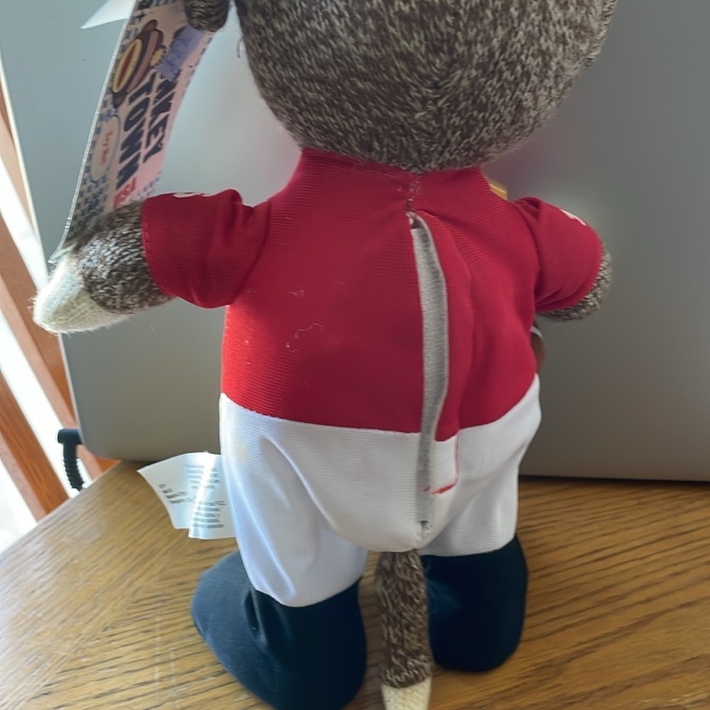 Gemmy Sock Monkey Football Fan Animated (See Video) - Picture 5 of 6